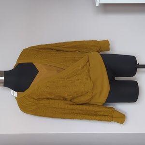 Anthropologie 1X 2 piece sweater set